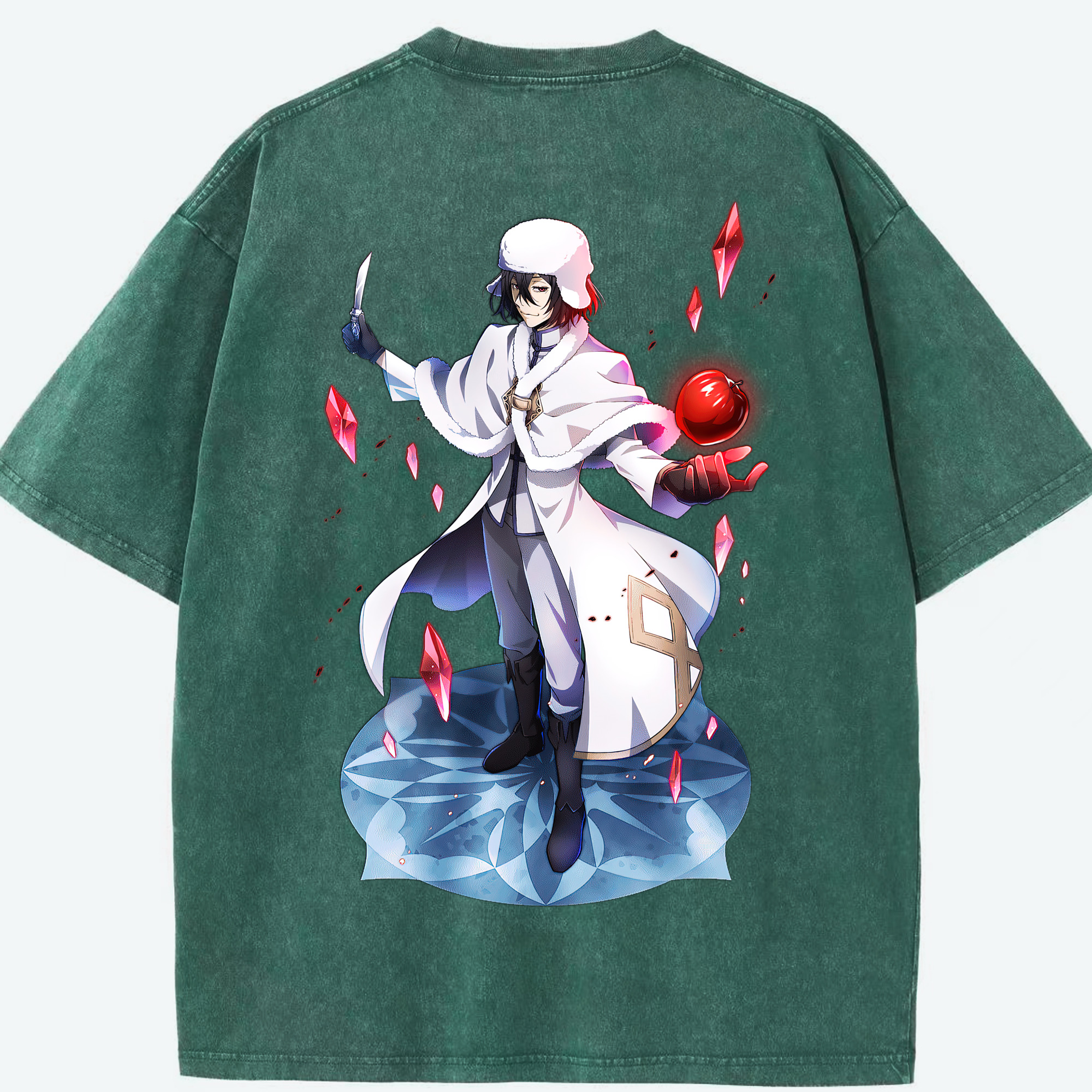 （画像用） 文豪ストレイドッグス Bungo Stray Dogs 綿100% ヴィンテージ風 半袖Tシャツ（背面プリント）